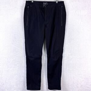 Roark Layover Joggers Pants Mens Size 34 Black Drawstring Stretch Preppy Hiking